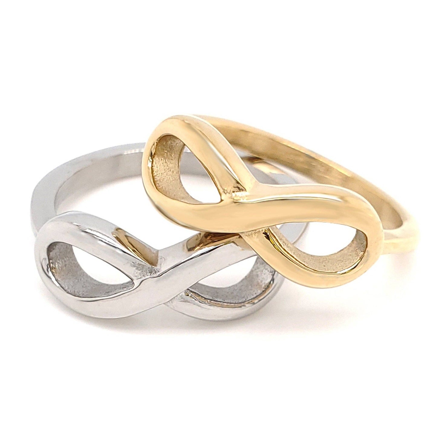 18K Gold PVD Stainless Steel Infinity Ring