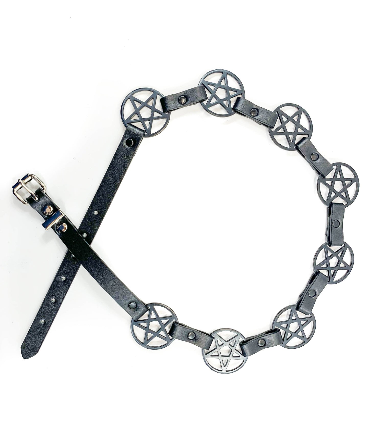 Black Large Pentagram Belt