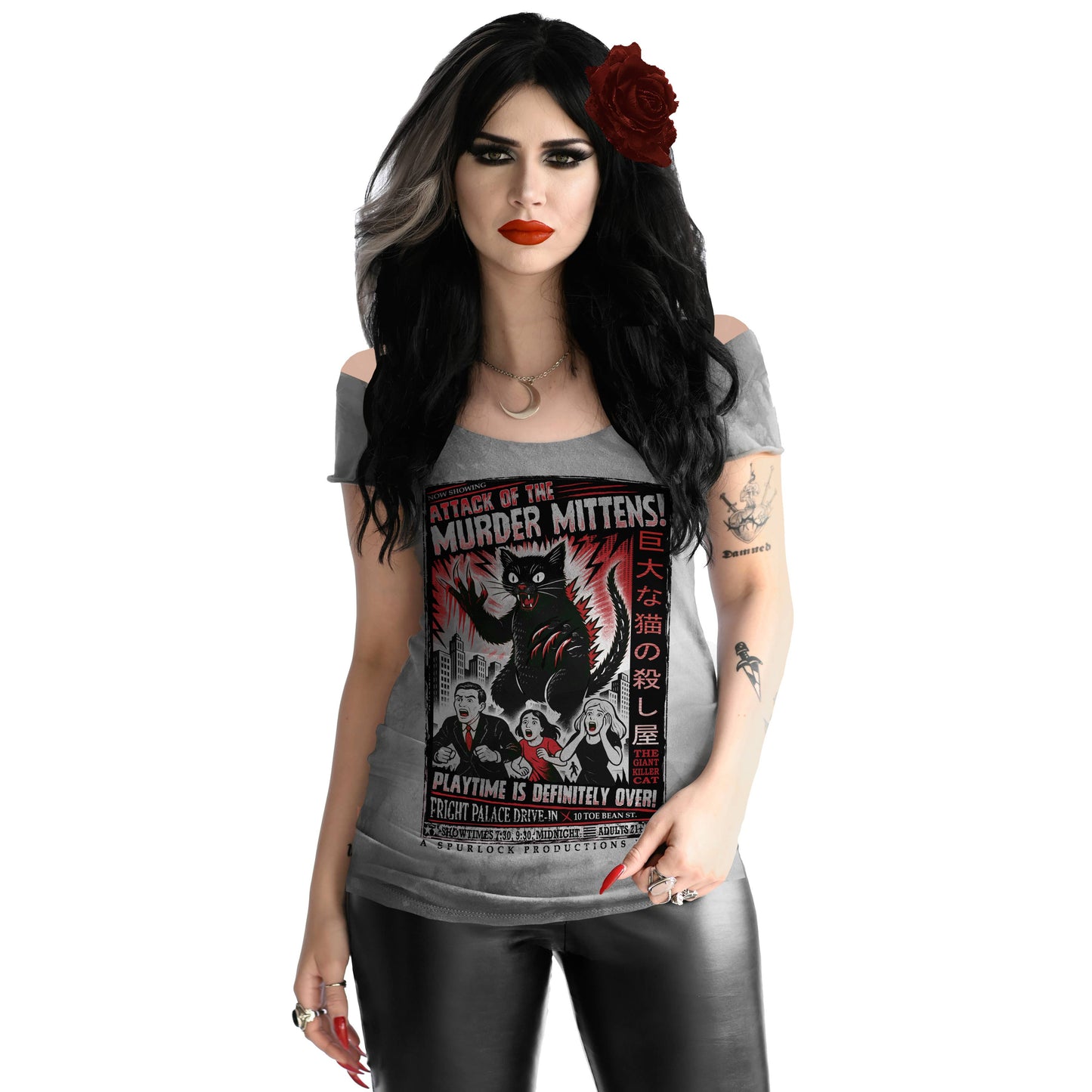 Murder Mittens Off Shoulder Tee