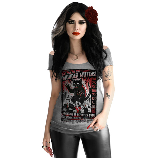 Murder Mittens Off Shoulder Tee