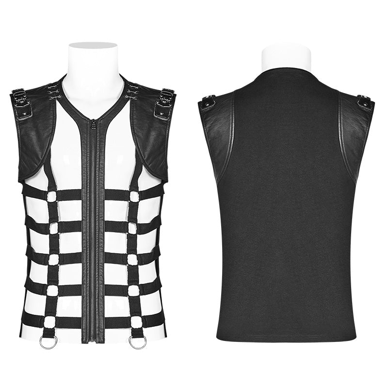 Punk Personality Skeleton Vest