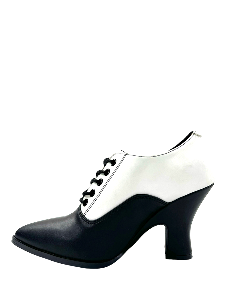 Victoria Heel, Black/White