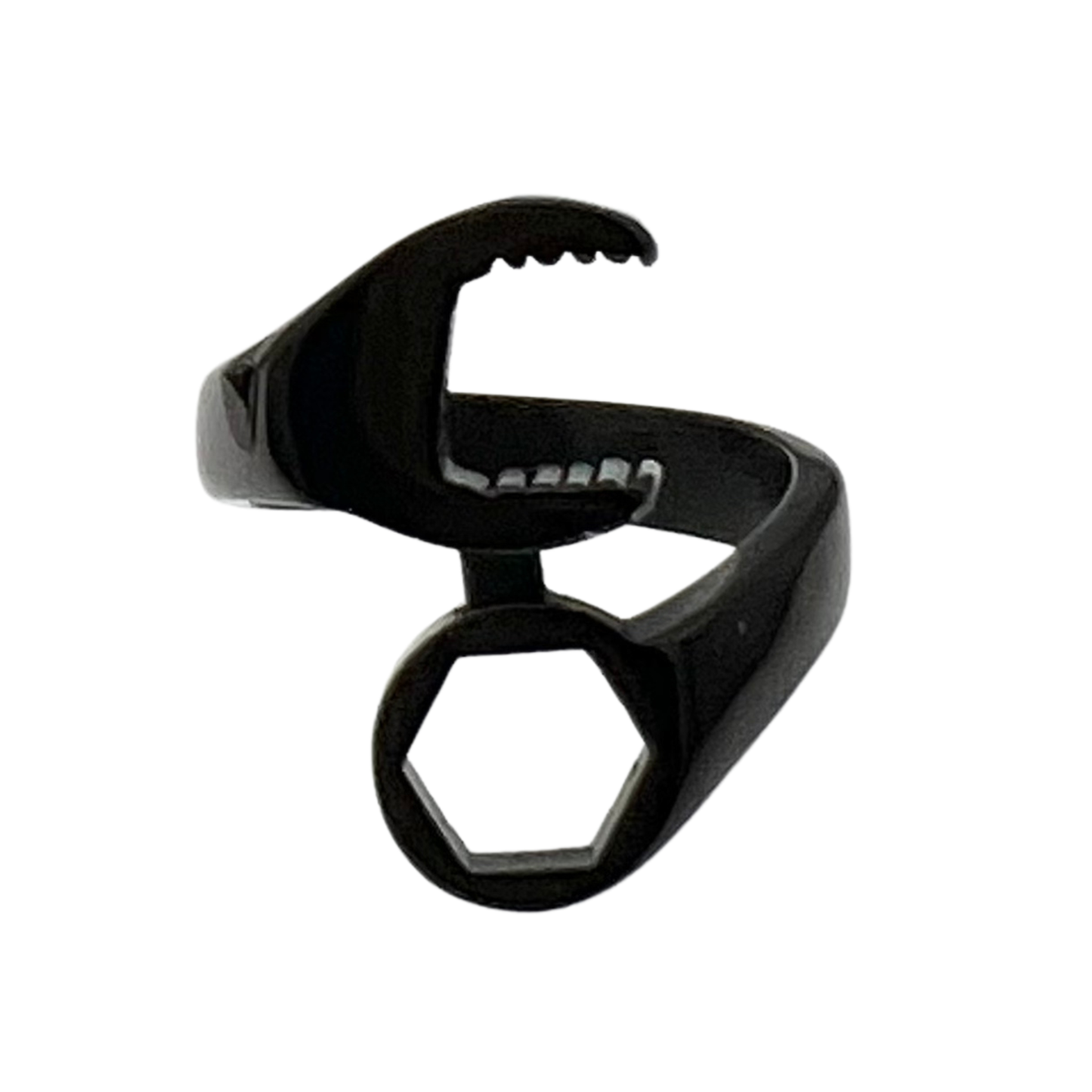 Stainless Steel Black Wrench Ring
