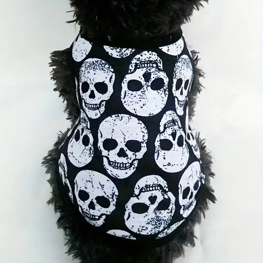 Skull Vest T-Shirt Apparel Skull for dogs