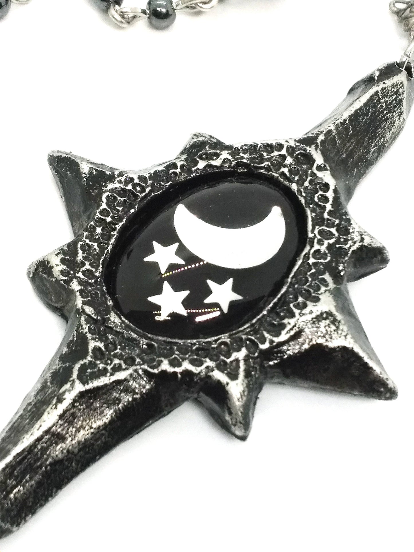 Celestial Moon and Stars Necklace