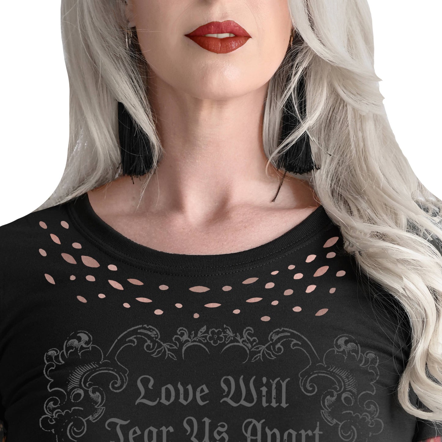 Love Will Tear Us Apart Distressed Women's Tee
