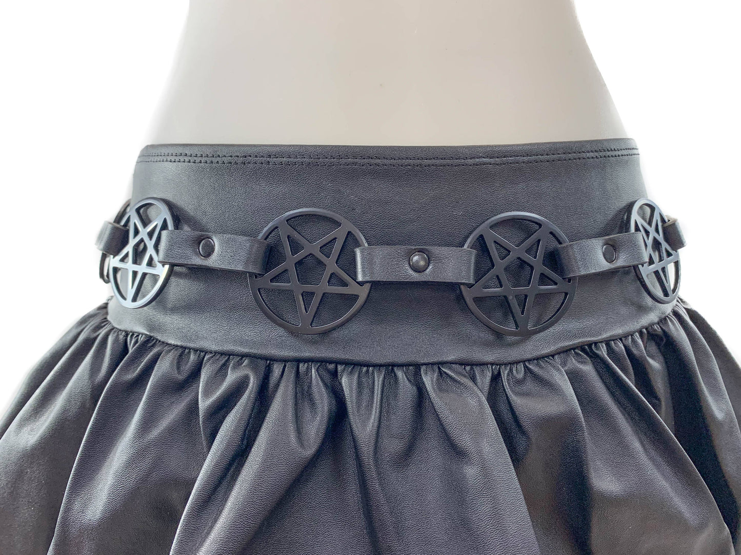 Black Large Pentagram Belt