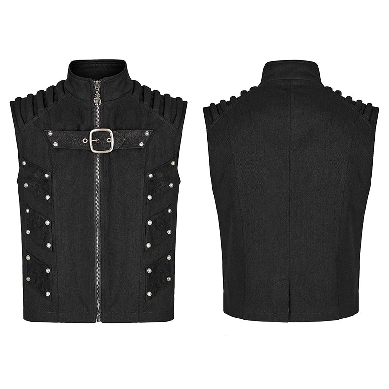 Punk Zipper Waistcoat