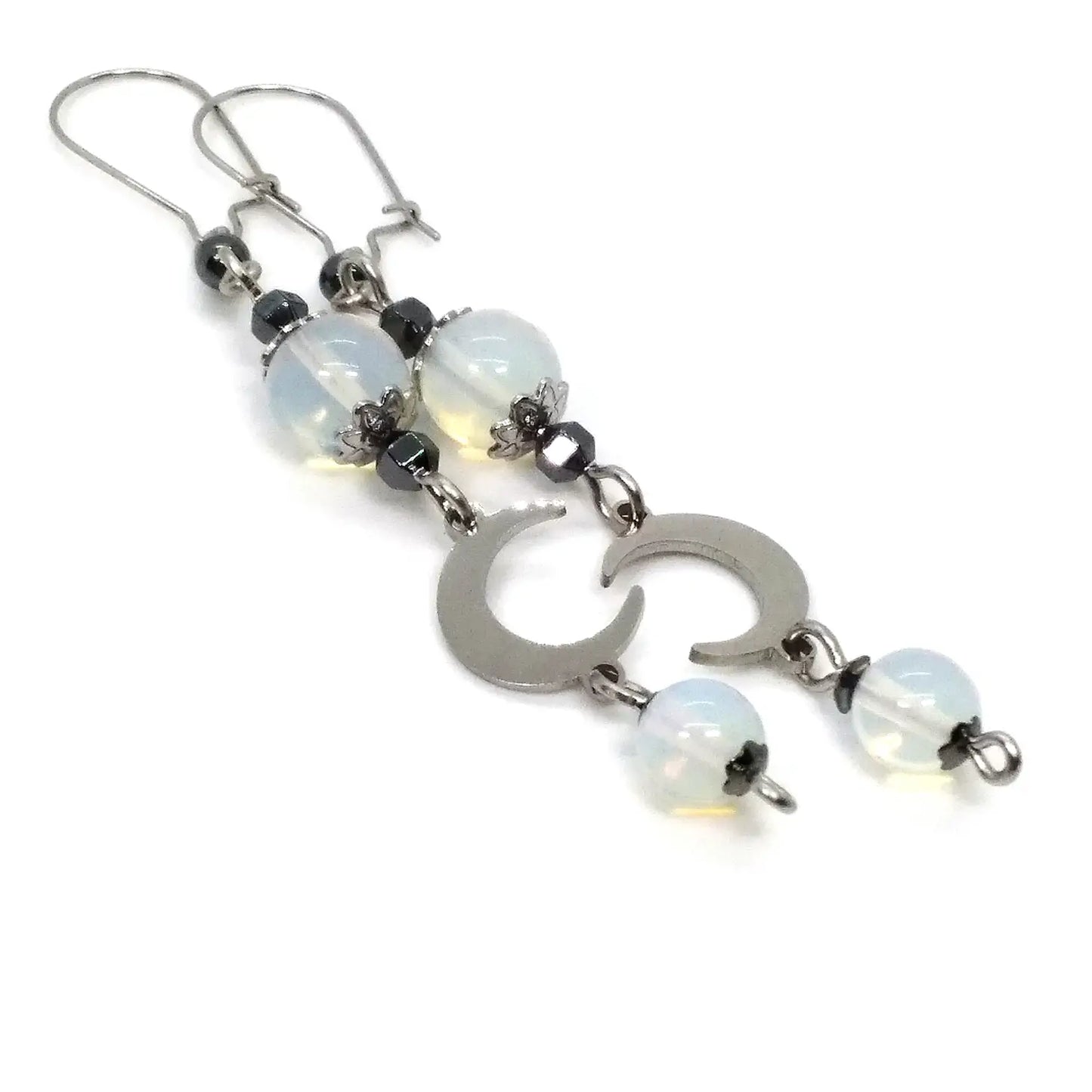 Lunar Whispers: Crescent Moon Earrings