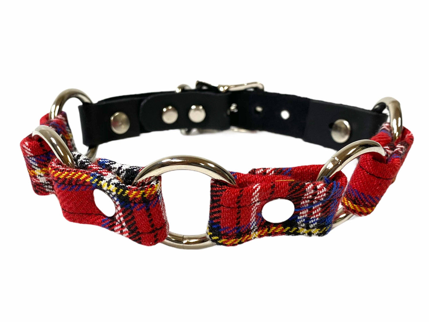 Plaid Ring Link Choker