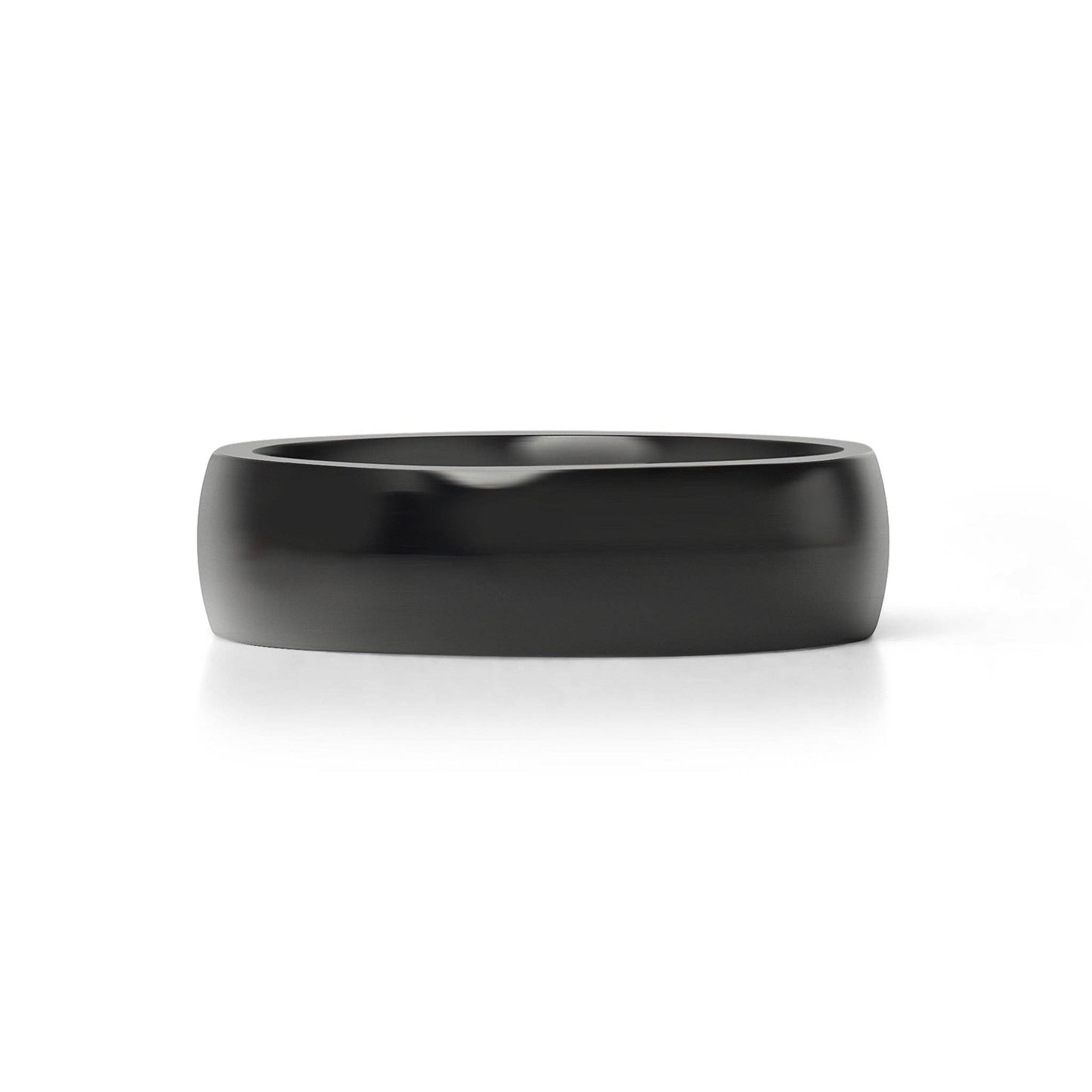 Black Stainless Steel Blank Ring