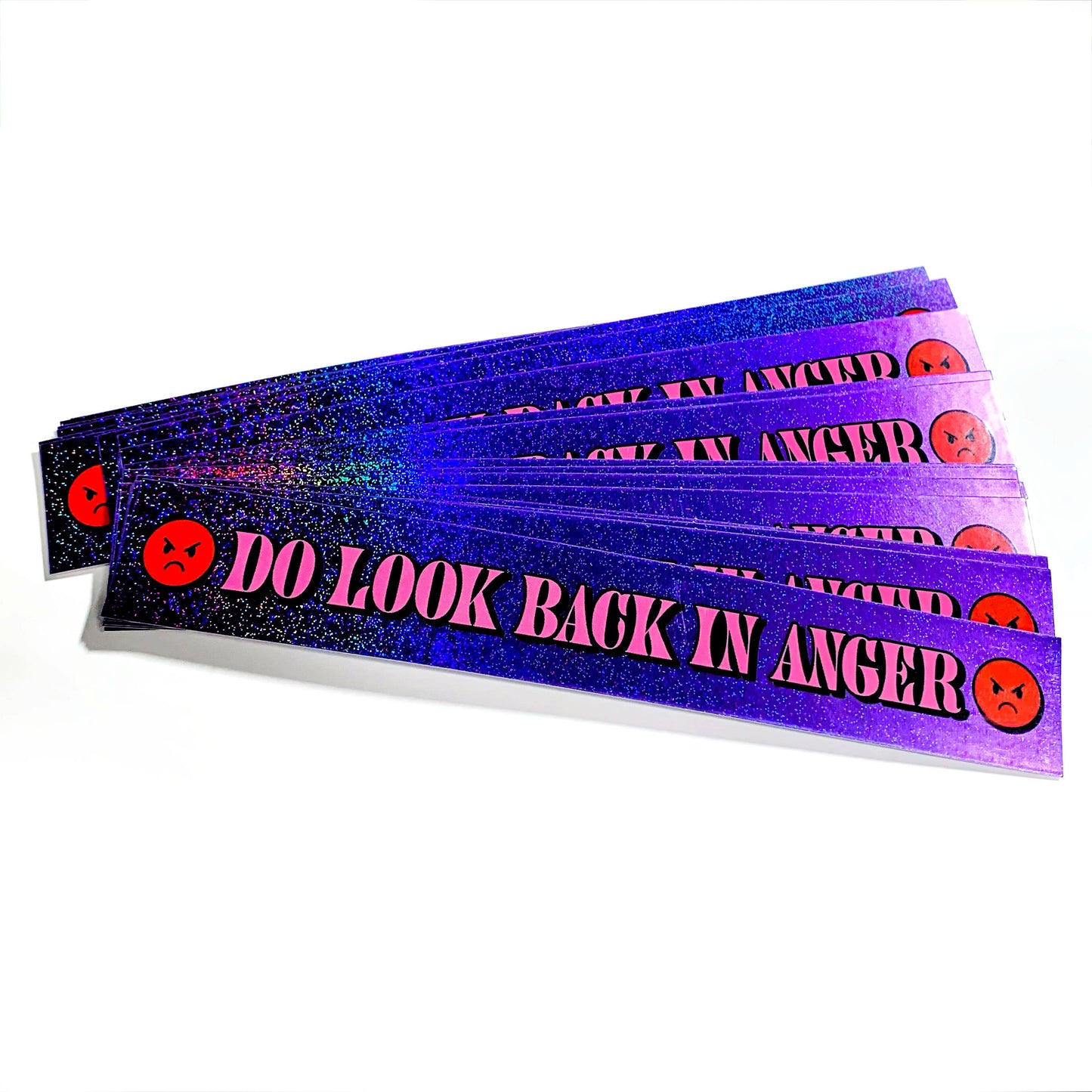 Do Look Back In Anger Holographic Glitter Sticker