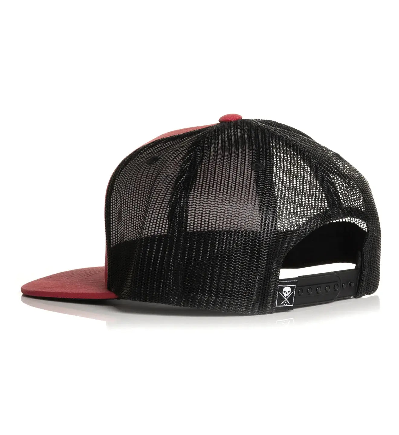 Black and Orange Contour Snapback Trucker Hat