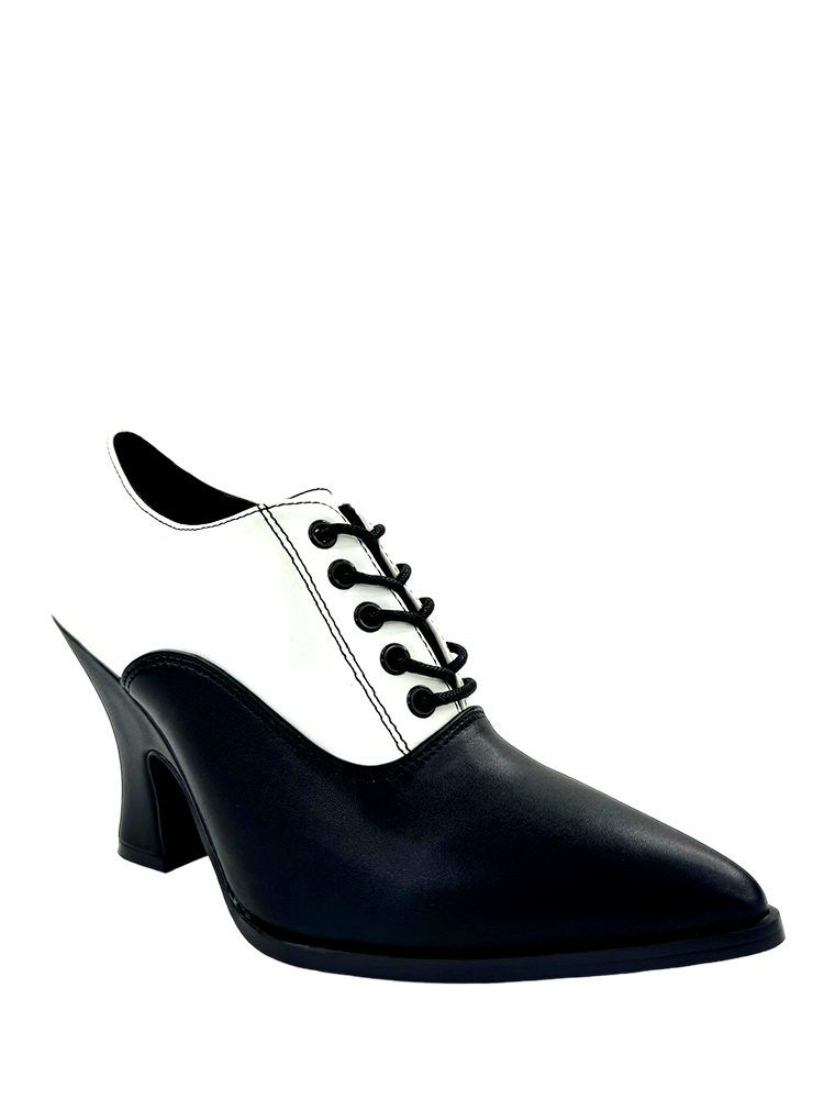 Victoria Heel, Black/White