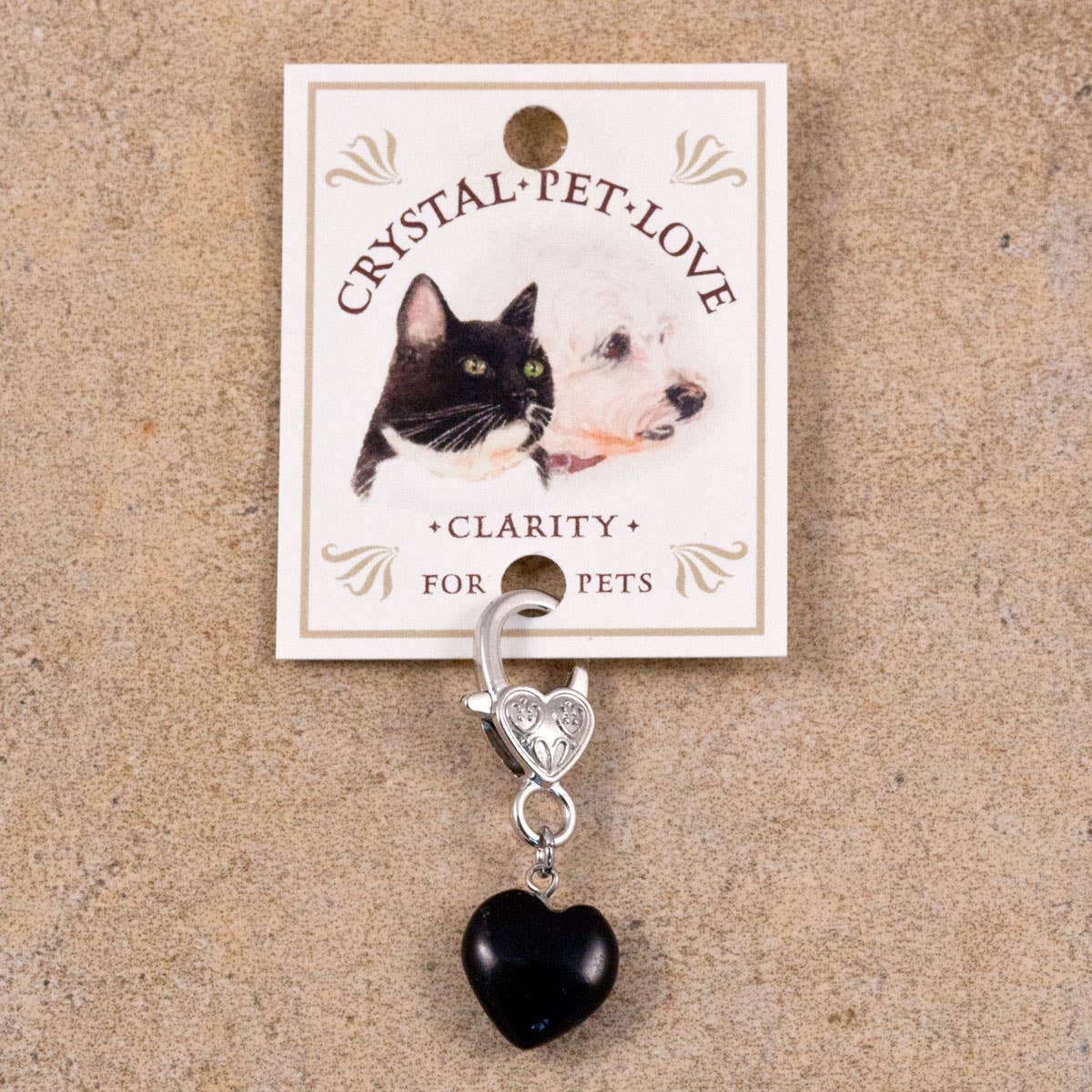 Clarity Black Obsidian Healing Pet Pendant