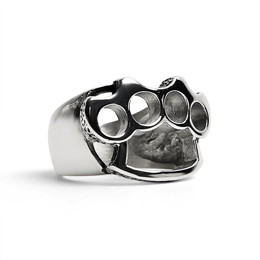 Stainless Steel Polished Knuckle Duster Ring