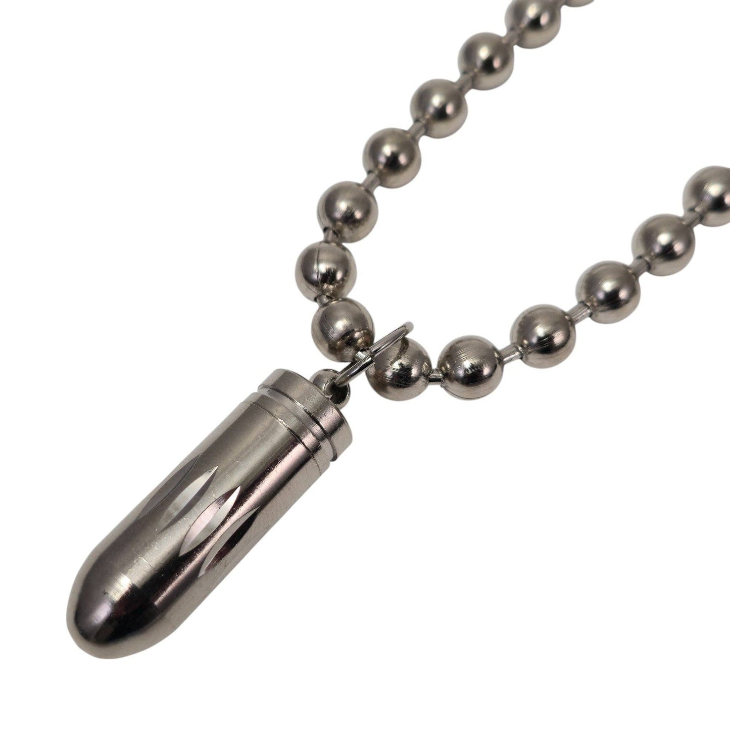 Open Bullet Pendant Necklace