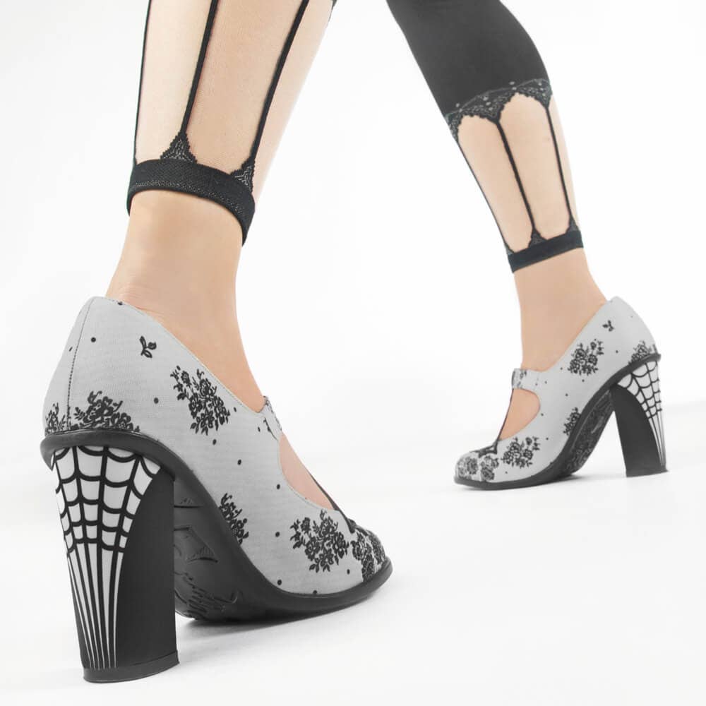 High Heels Spider Web Women's Mary Jane Pump