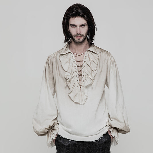 Steampunk Long Sleeve Men Shirt