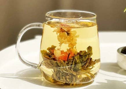 Variety of 9 Different Flowering Premium Blooming Green Tea