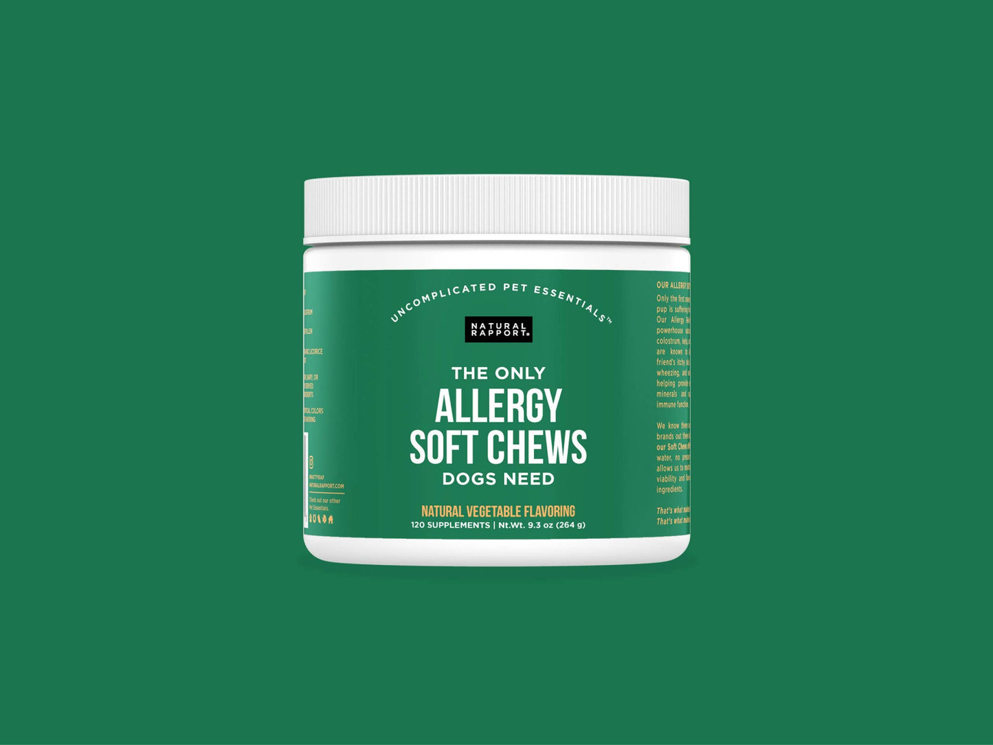 The Only Allergy Soft Chews Dogs Needs: 12 count pouch