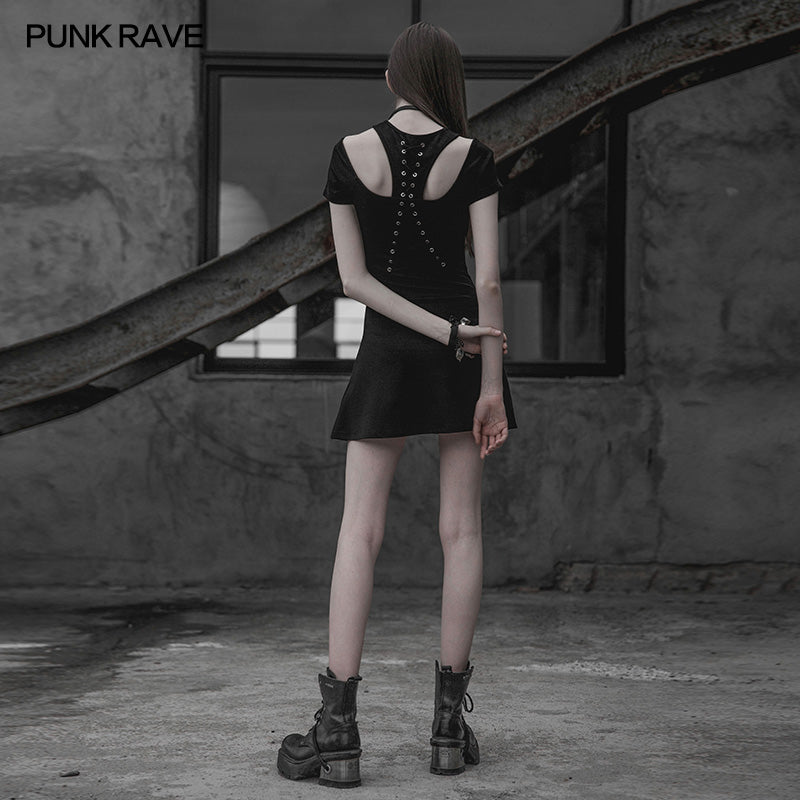 Black Cyberpunk Club Dress