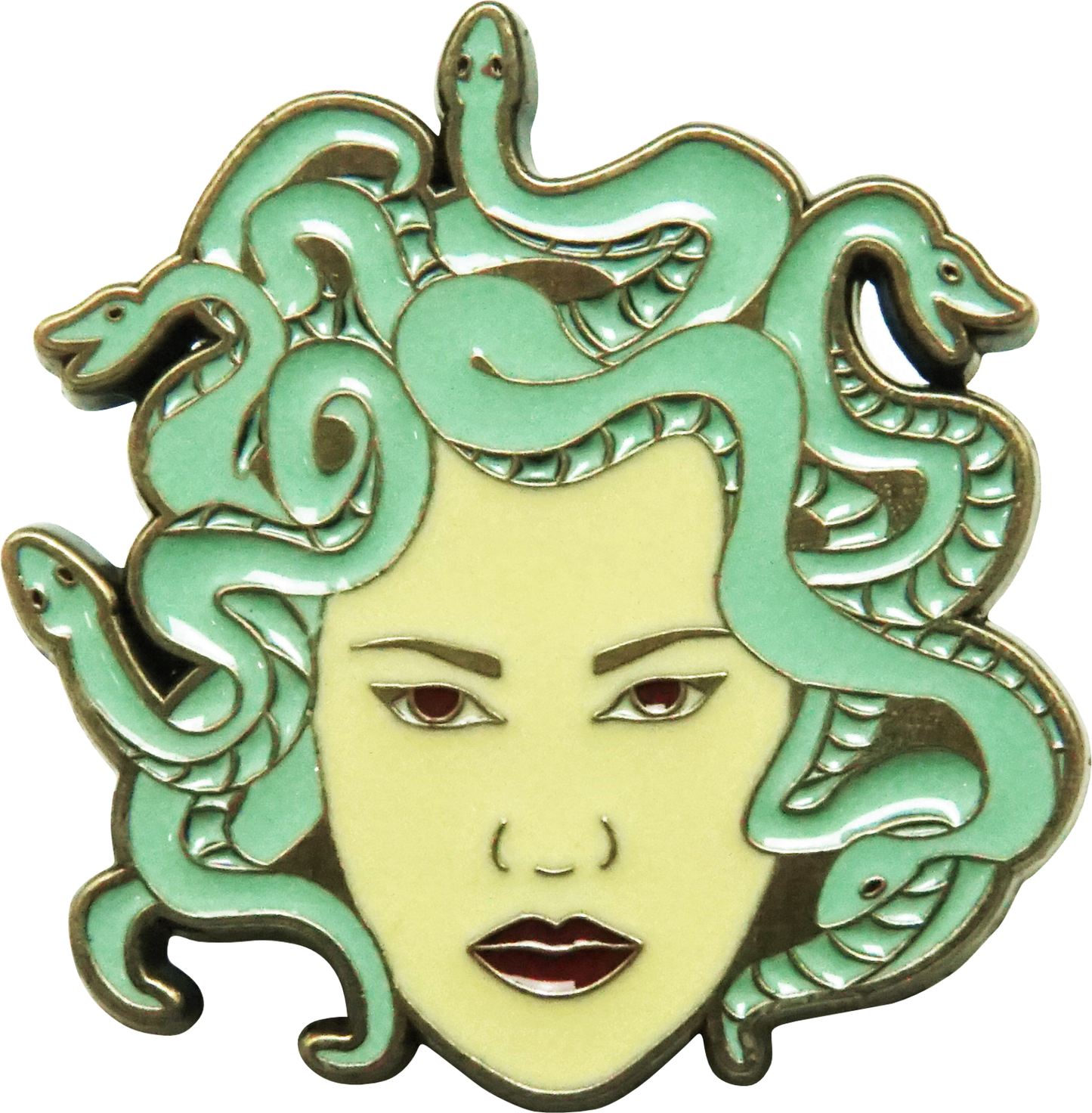 Enamel Pin - Medusa - With Head Full Of Snakes