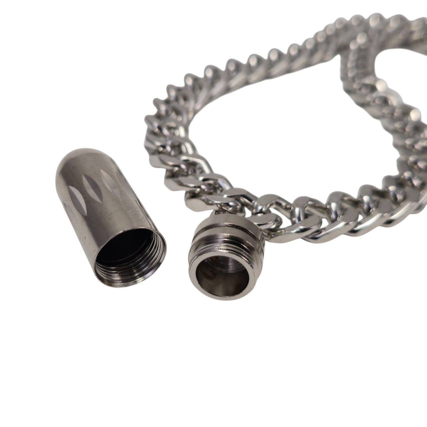 Open Bullet Pendant Necklace