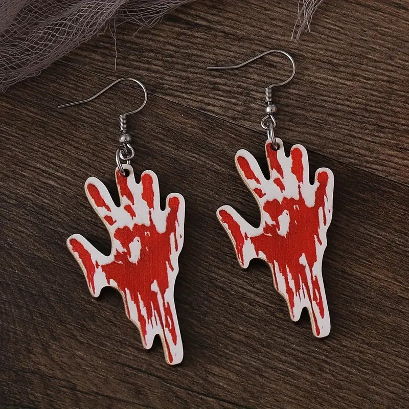 Bloodcurdling Hand Earrings