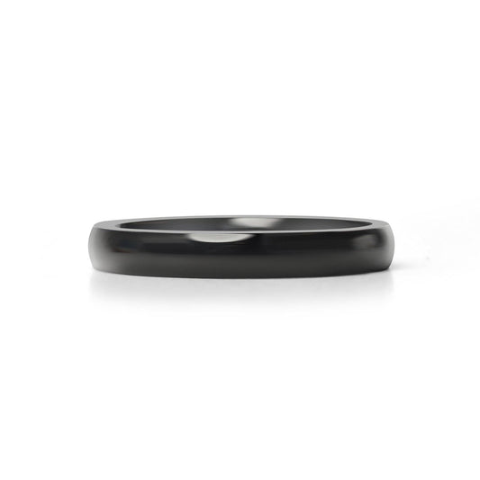 Black Stainless Steel Blank Ring