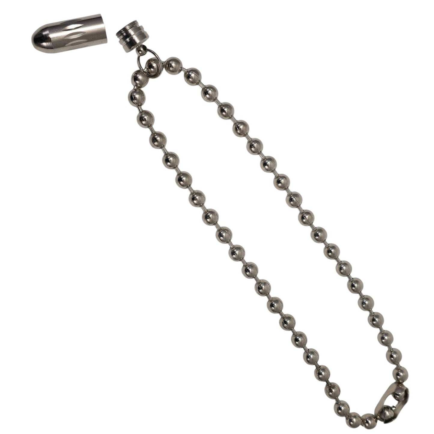 Open Bullet Pendant Necklace