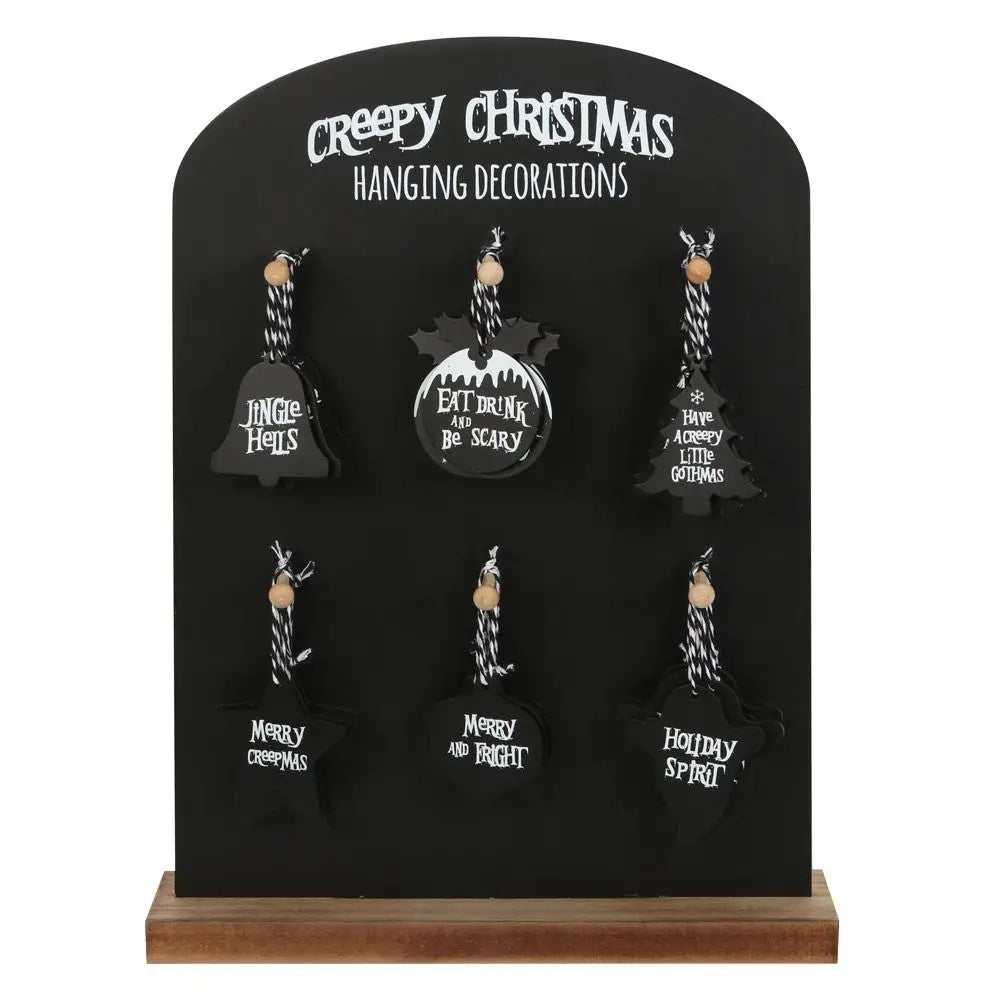 36 Creepy Gothic Christmas Hanging Signs , sold separately