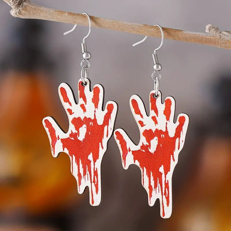 Bloodcurdling Hand Earrings