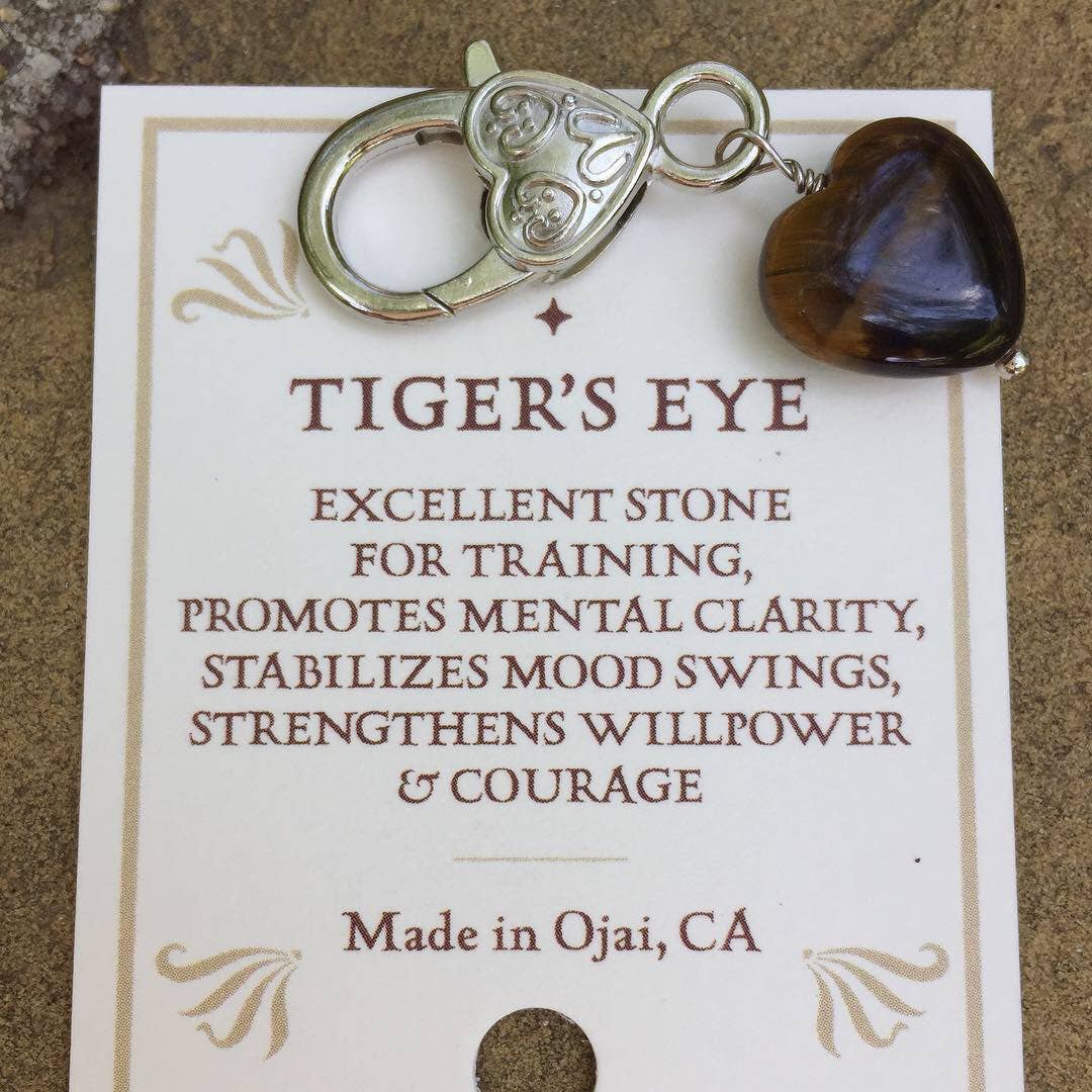 Tiger's Eye Training Heart Pet Pendant