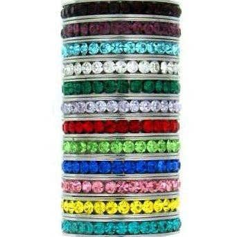 July-December CZ Eternity Stainless Steel Ring