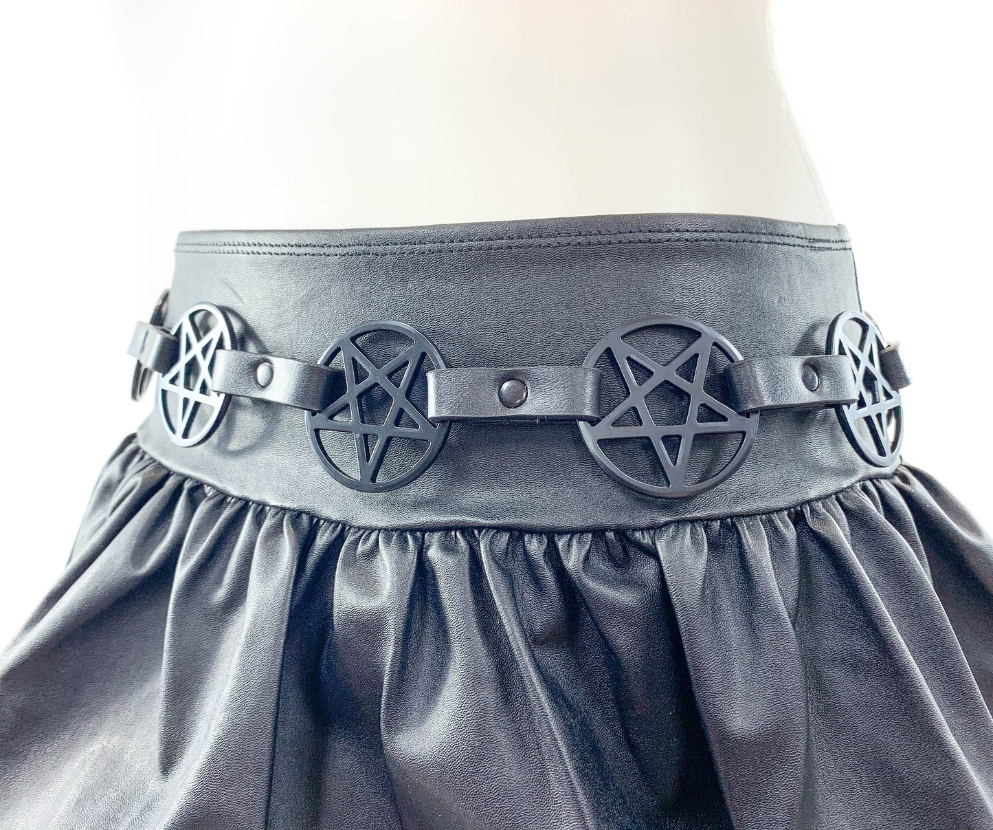 Black Large Pentagram Belt