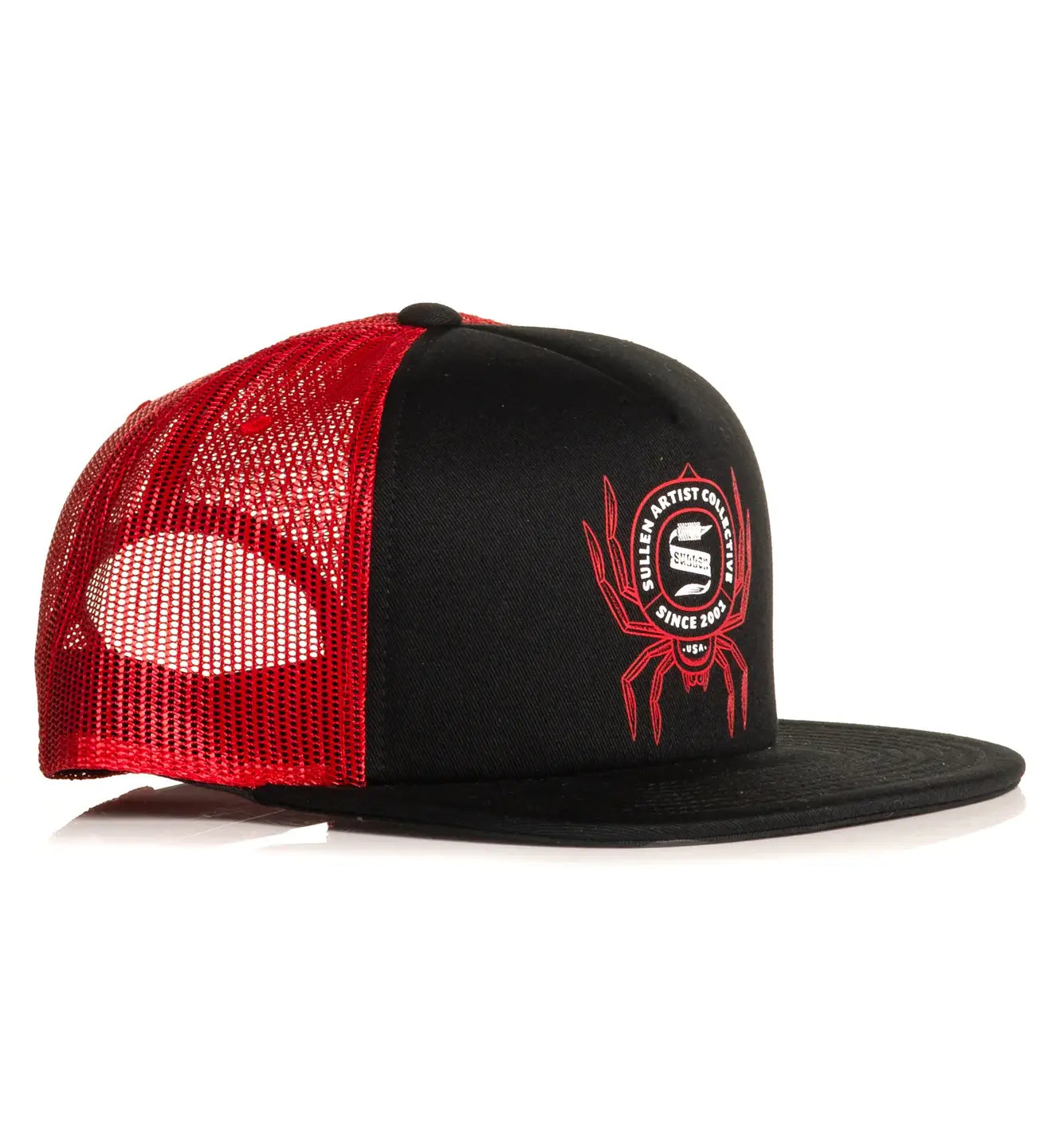 Ocho Snapback Trucker Hat: Red