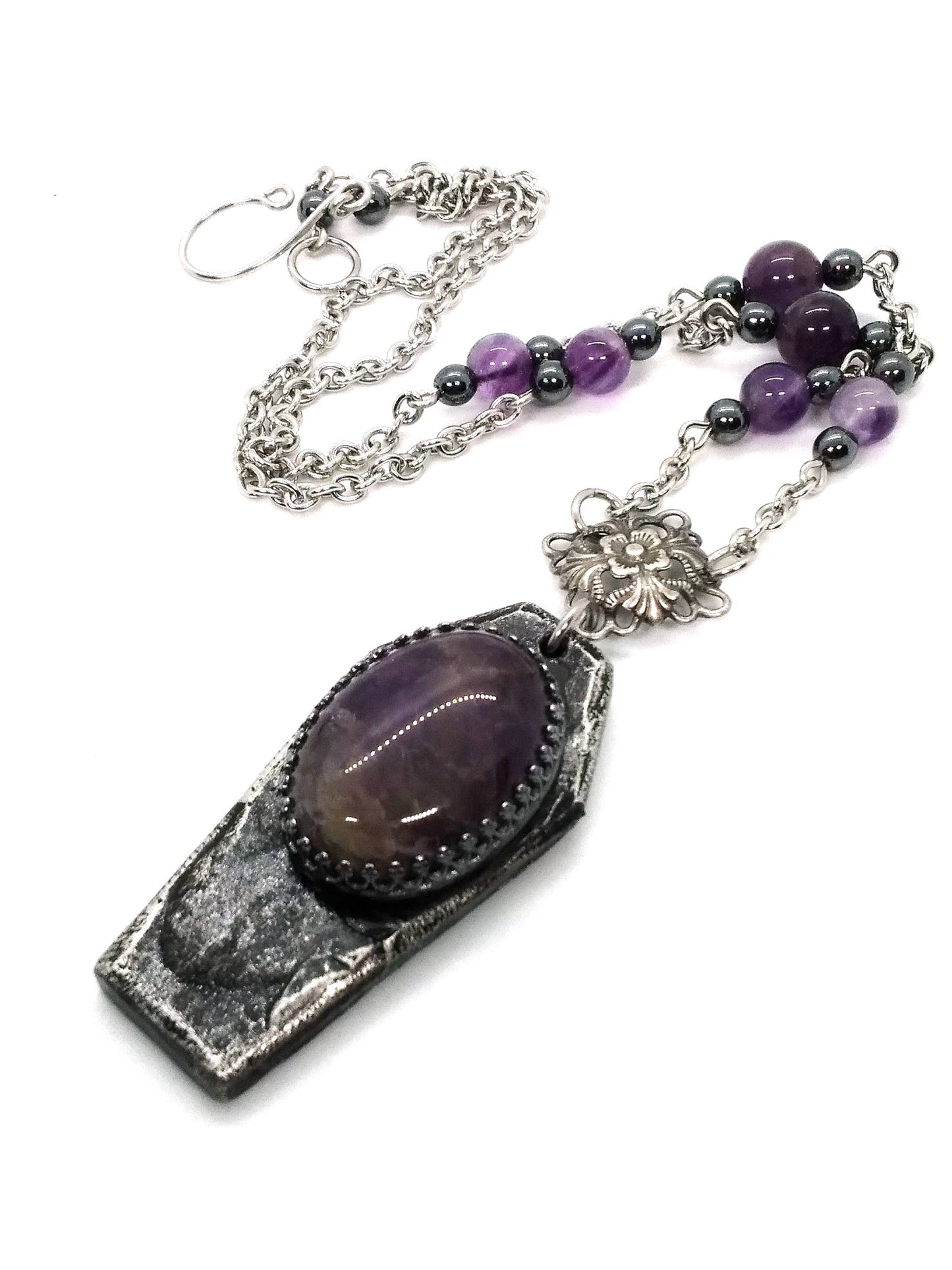 Eternal Rest Coffin Pendant Necklace