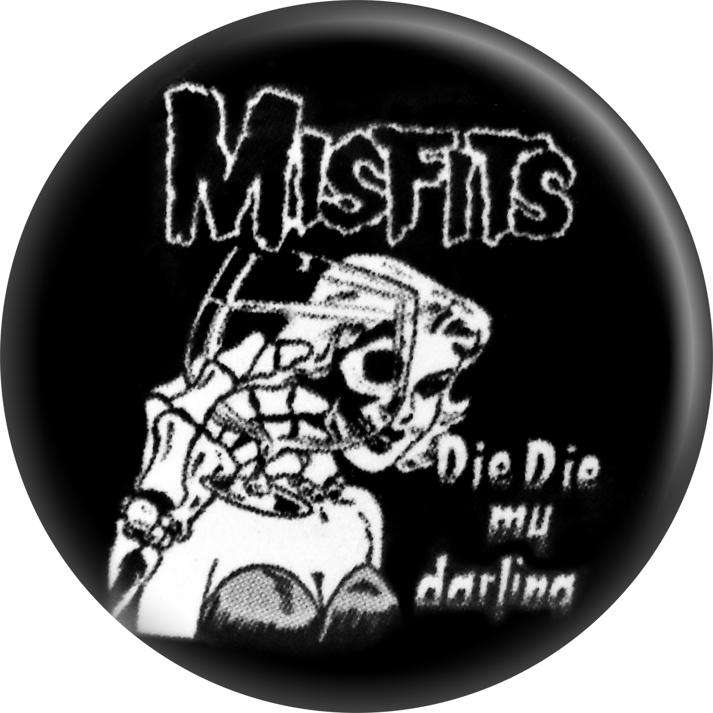 Pin-on Button - 1.25 Inch - Misfits, The - Die My Darling
