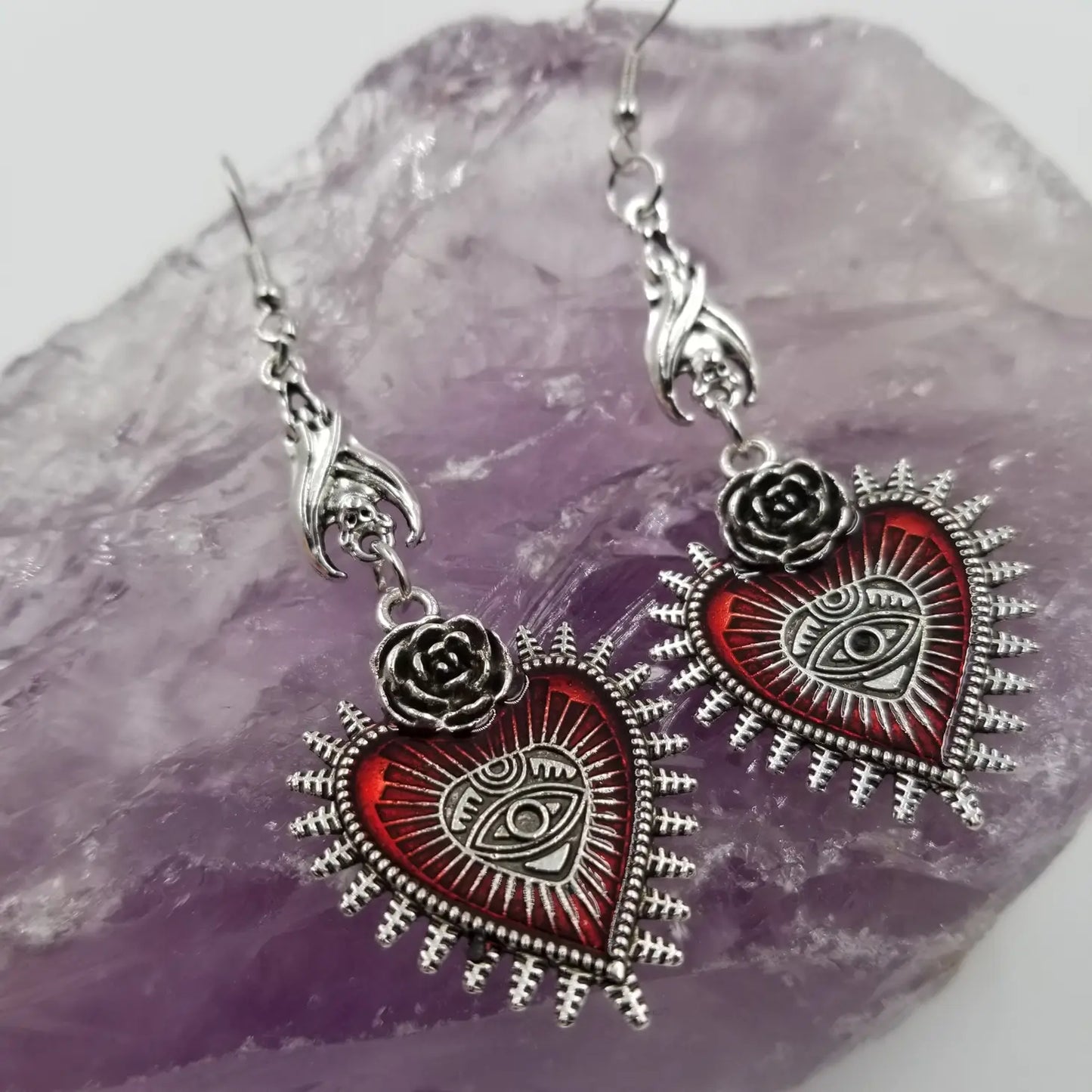 Eye Heart Goth Earrings