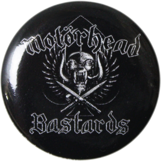 Pin-on Button - 1.25 Inch - Motorhead - "Bastards"