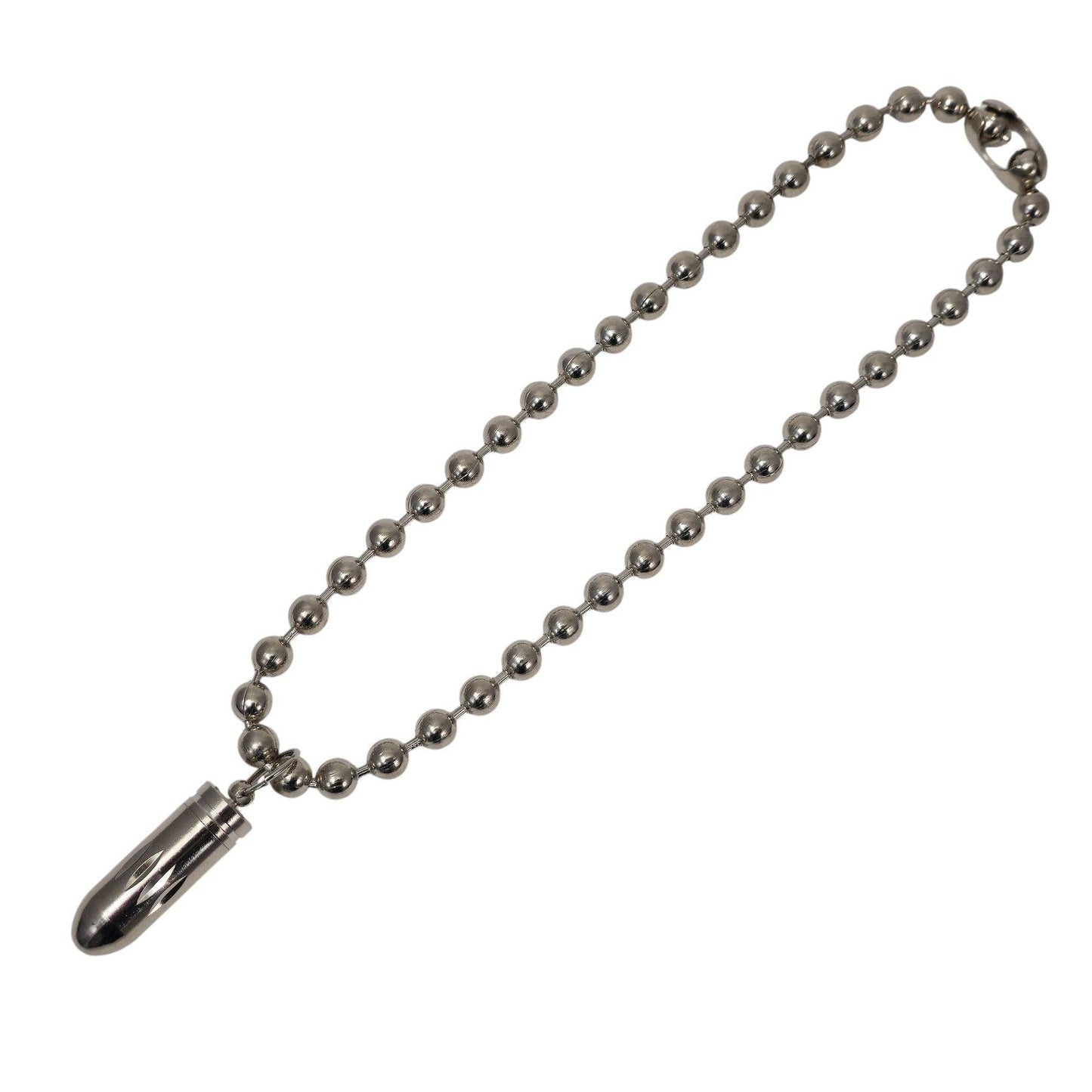 Open Bullet Pendant Necklace