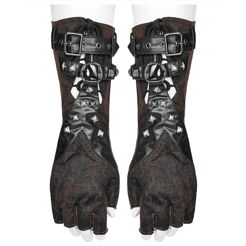 Punk Heavy Industry PU Glove Medium Length