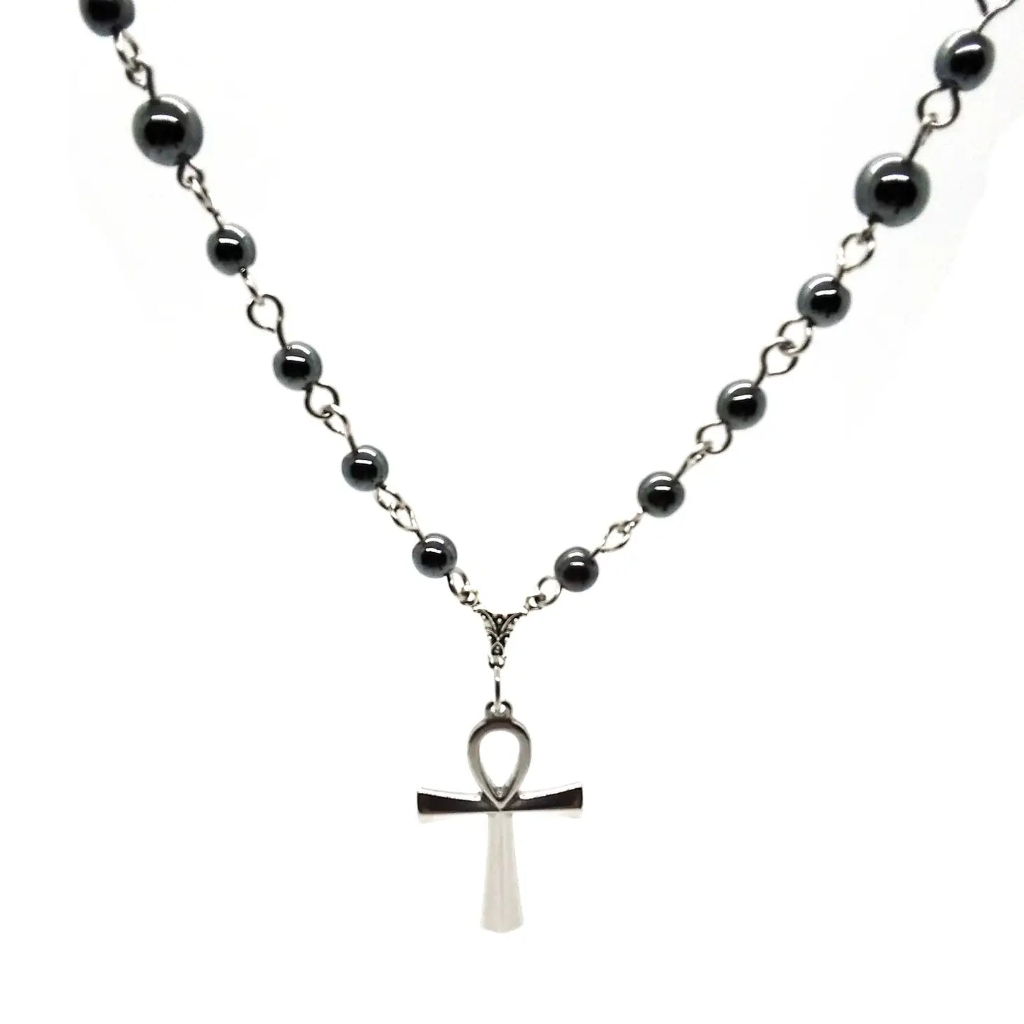 Steel Ankh Necklace
