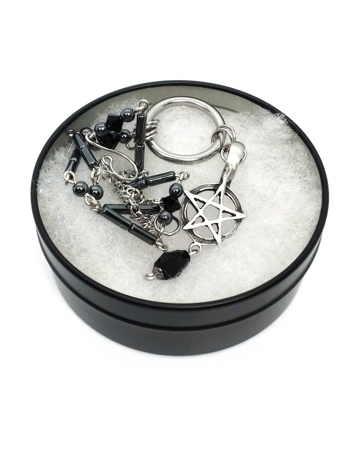 Pentacle Necklace: Black