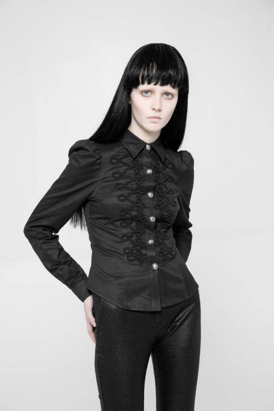 Gothic Military Long Sleeve Shirt