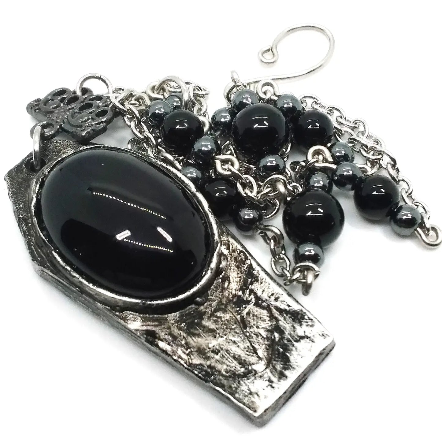 Onyx Coffin Necklace