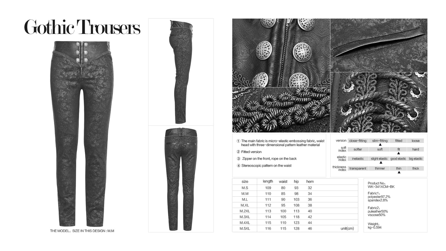 Gothic Print Trousers