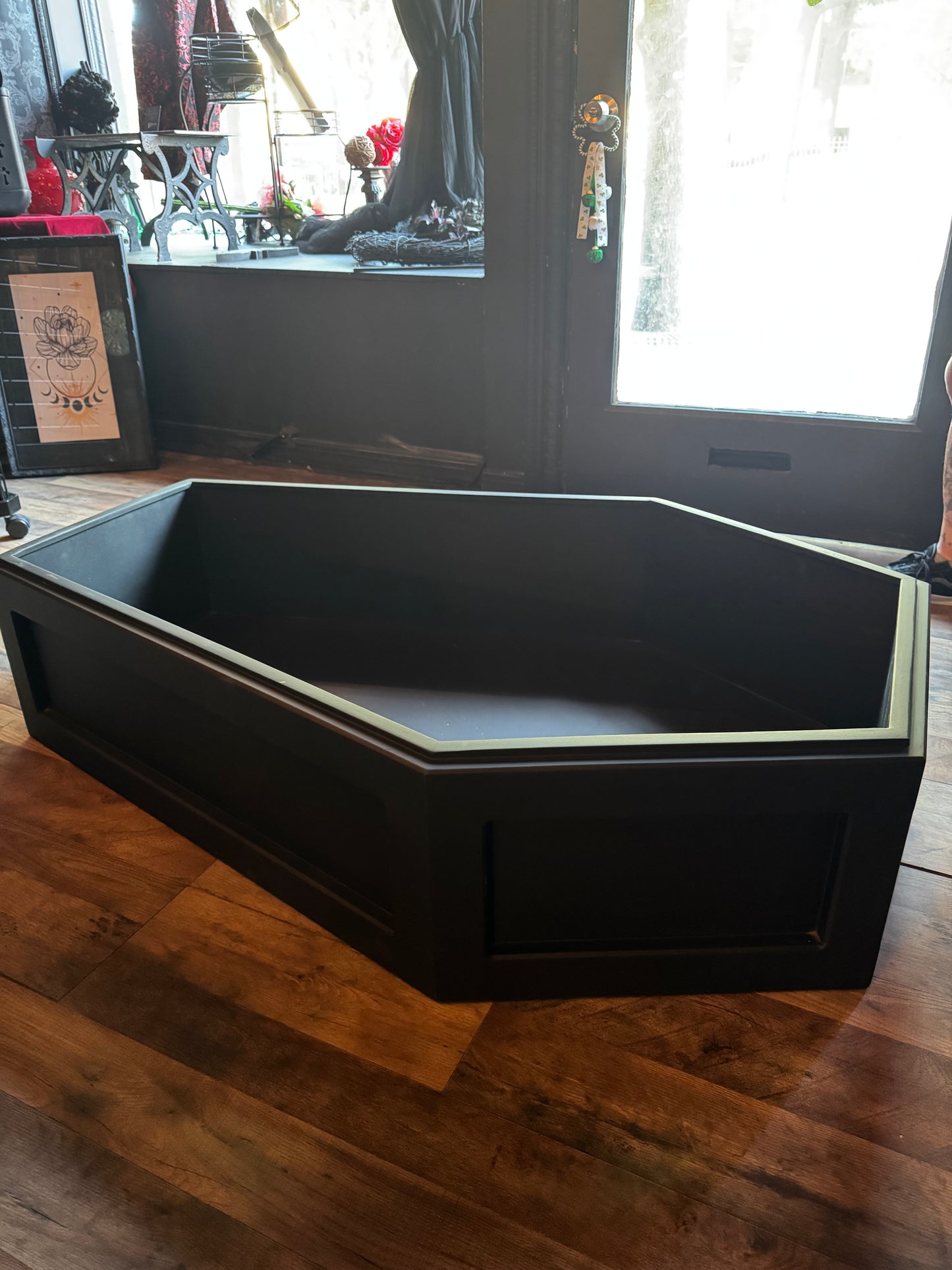 Handmade Wooden Large Dog Bed- In Store Only