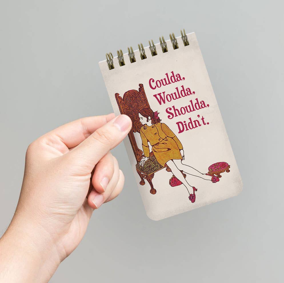 Coulda, Woulda, Shoulda, Didn't - 3x5 Spiral Memo Notepad